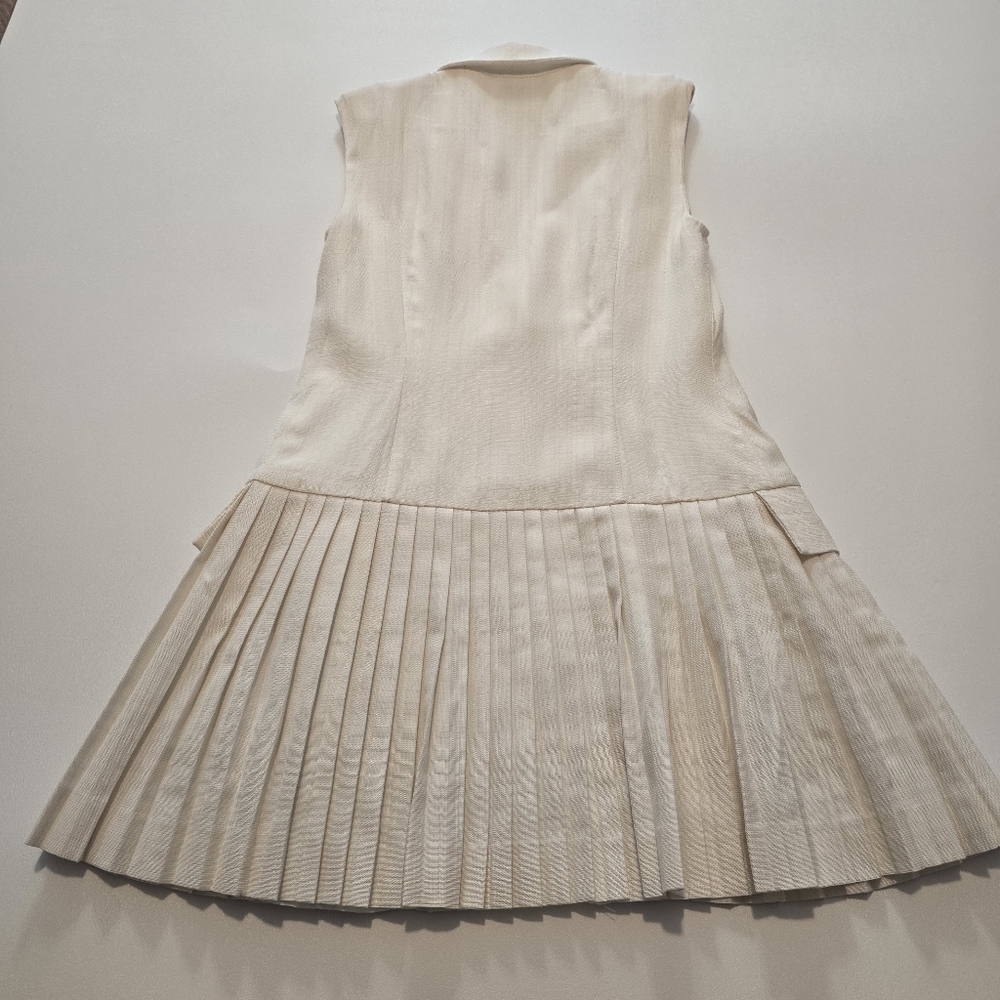 Sandro Carine Sleeveless Mini Casual Dress V-neck Sleeveless Front button - Picture 12 of 13